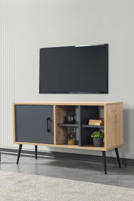 Hanah Home Şile 3109 Soporte para TV Roble Zafiro y Antracita